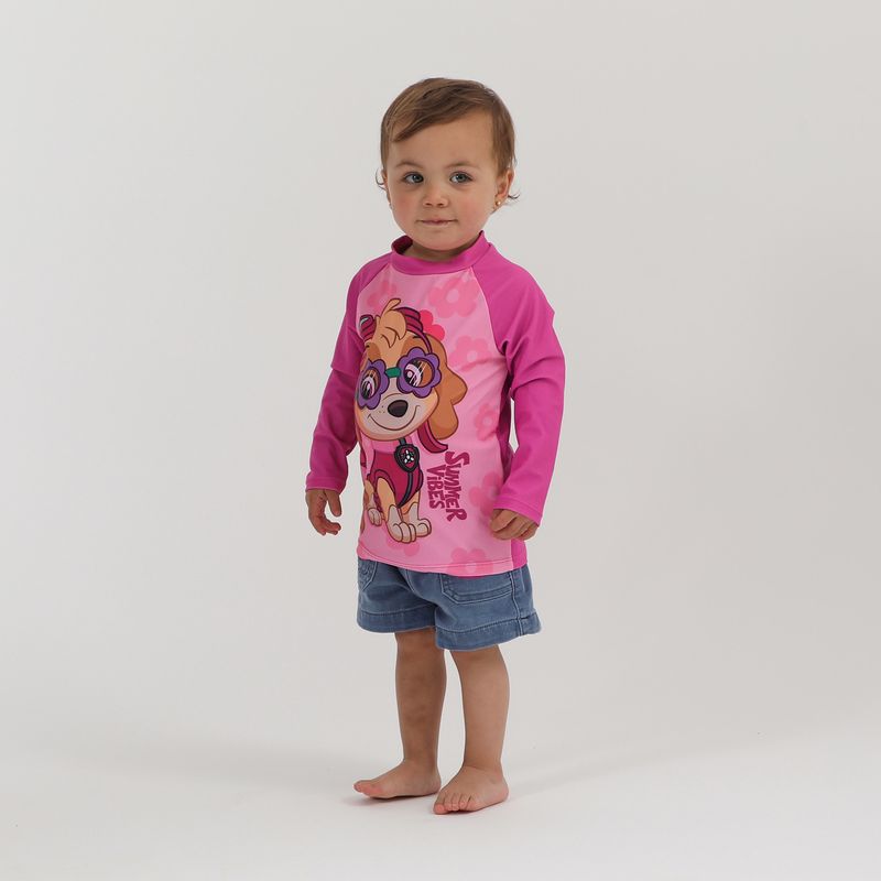 PAW PATROL - Polera Uv Niña Skye Rosado Paw Patrol
