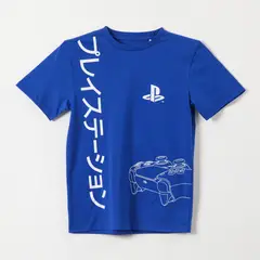 PLAYSTATION - Polera Manga Corta Niño Azul