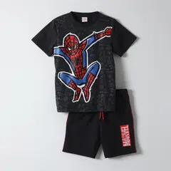 MARVEL - Conjunto Niño Spiderman Negro