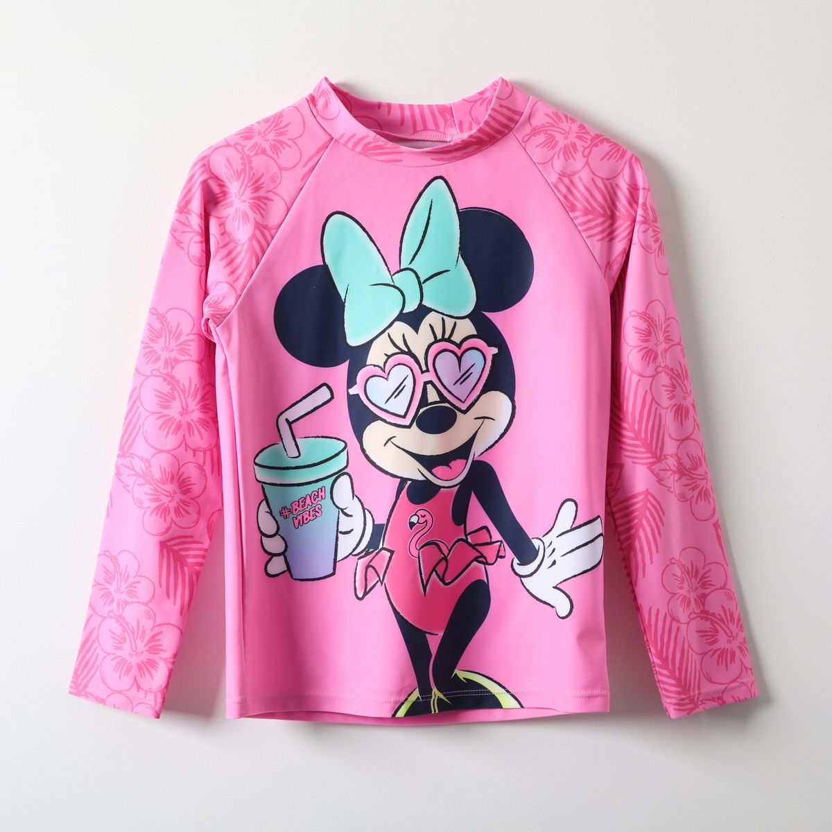 DISNEY - Polera Uv Niña Minnie Fucsia Disney