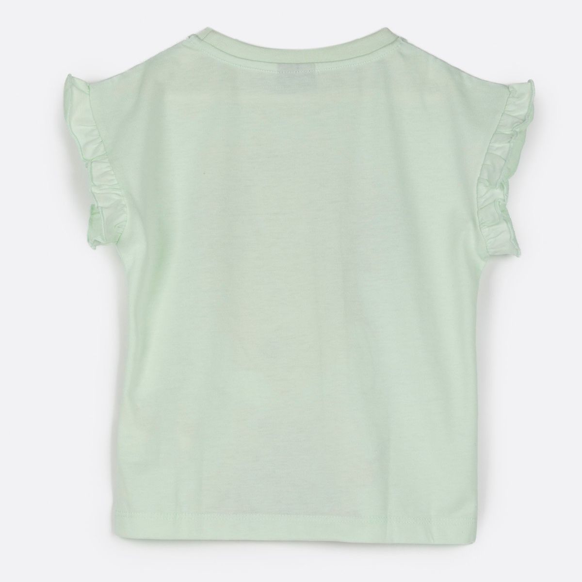 DISNEY - Polera Manga Corta Niña Gato Minnie Turquesa Disney