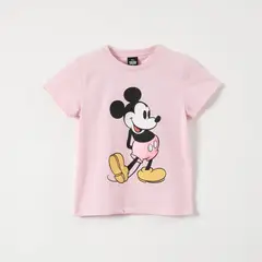 DISNEY - Polera Manga Corta Niña Mickey Rosado