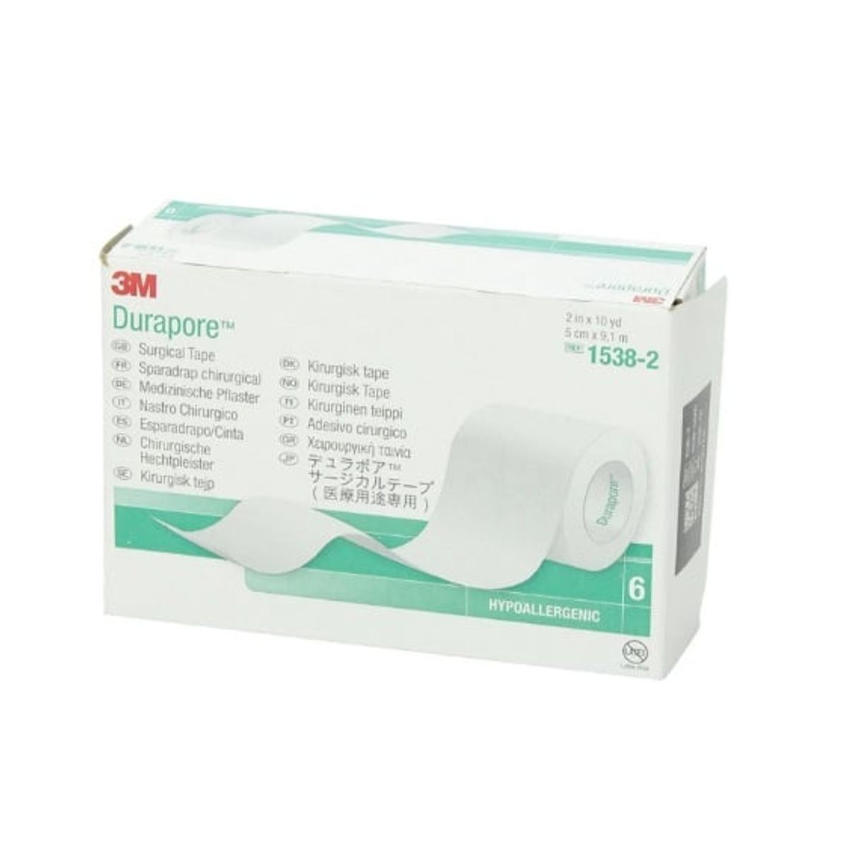 3M - Tela Durapore 3M 5 Cm X 91 M 1538-2 x 6 unidades