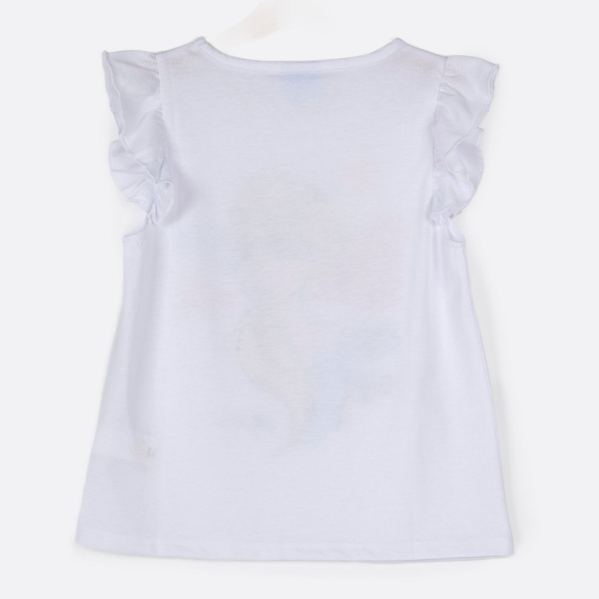 DISNEY - Polera Manga Corta Niña Frozen Blanco Disney