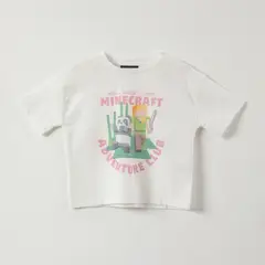 MINECRAFT - Polera Manga Corta Niña Adventure Blanco