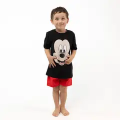 DISNEY - Pijama Corto Niño Mickey Negro