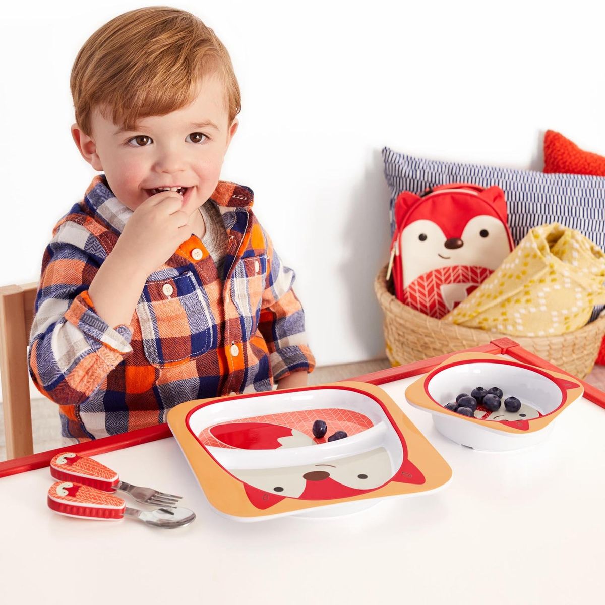 SKIP HOP - Set Cuchara Y Tenedor Zoo - Fox Skip Hop