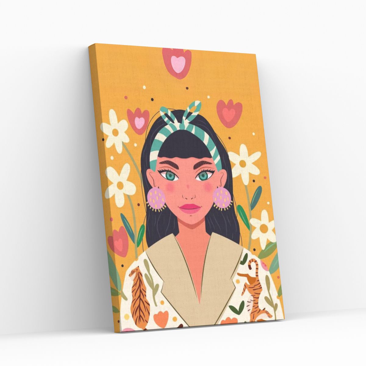 GENERICO - Diamond Painting en bastidor Mujer en otoño - Pintura con Diamantes 25x35