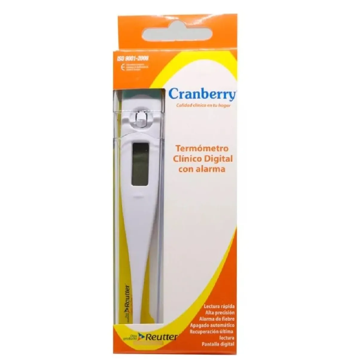 CRANBERRY - Termómetro Digital Cranberry Con Alarma Y Case Para Guardar