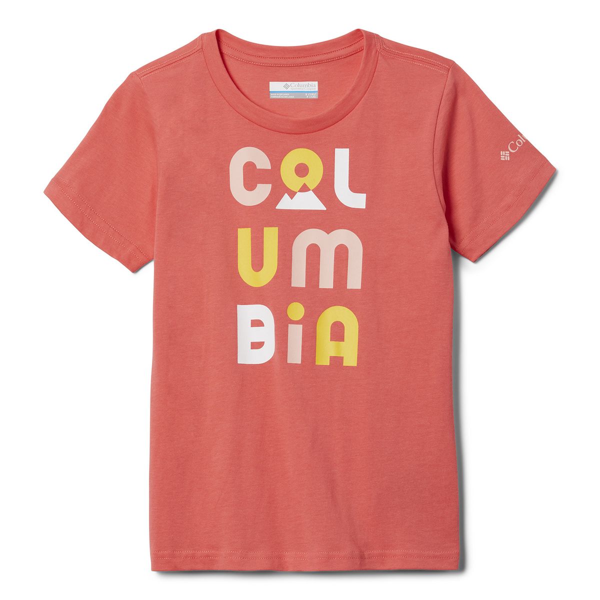 COLUMBIA - Polera Niña Bessie Butte Grap Rosado COLUMBIA