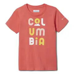 COLUMBIA - Polera Niña Bessie Butte Grap Rosado