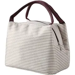 TIOZONEY - Bolsa de almuerzo a rayas