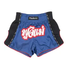 FUJIMAE - Short Muay Thai Prowear S Azul/ rojo