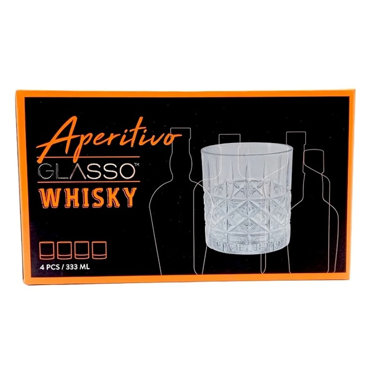 GLASSO - SET 4 VASOS MIX DRINKS VINTAGE GLASSO