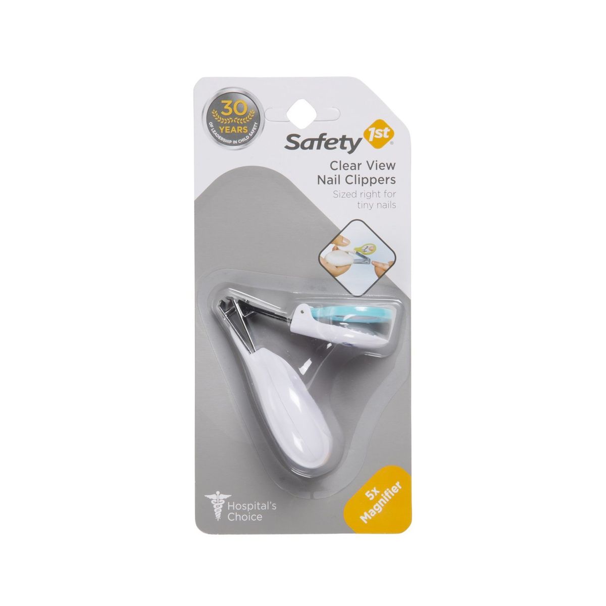 SAFETY 1ST - Cortauñas Con Lupa Celeste Safety 1st