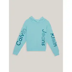 CALVIN KLEIN - Polerón con Gorro Niño Maxi Azul