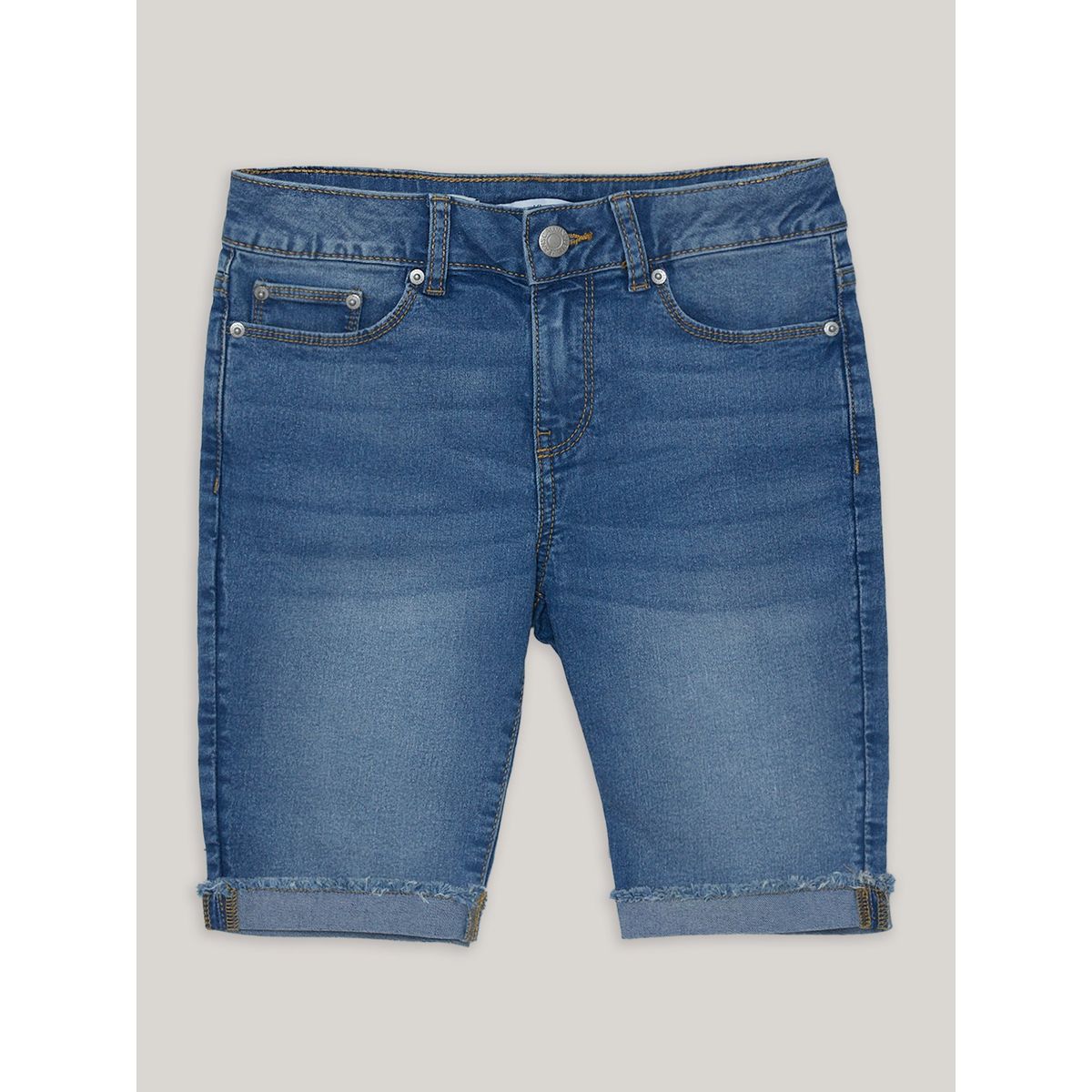 CALVIN KLEIN - Short Niña Cut-Off Azul Calvin Klein