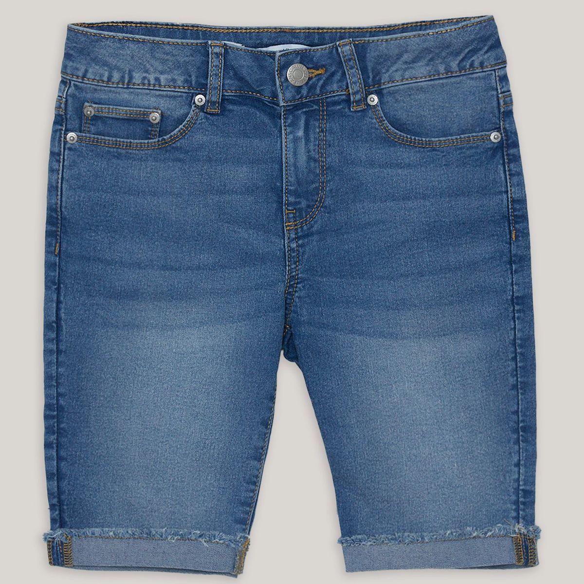 CALVIN KLEIN - Short Niña Cut-Off Azul Calvin Klein