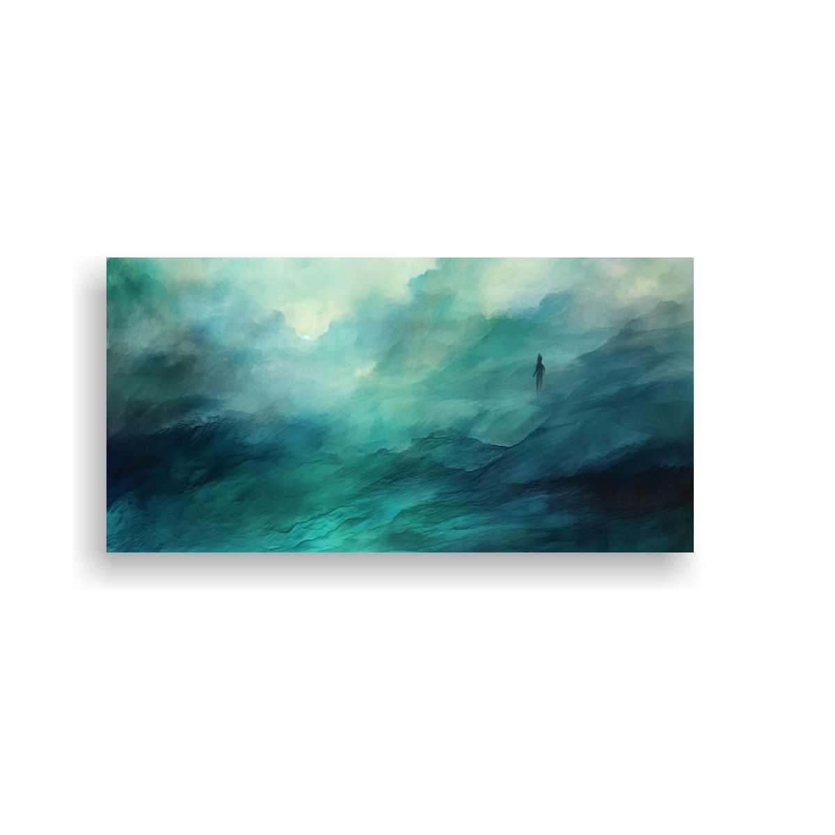 GENERICO - Fondo Acuarela Estilo Oscuro Para Decoración 160x80cm