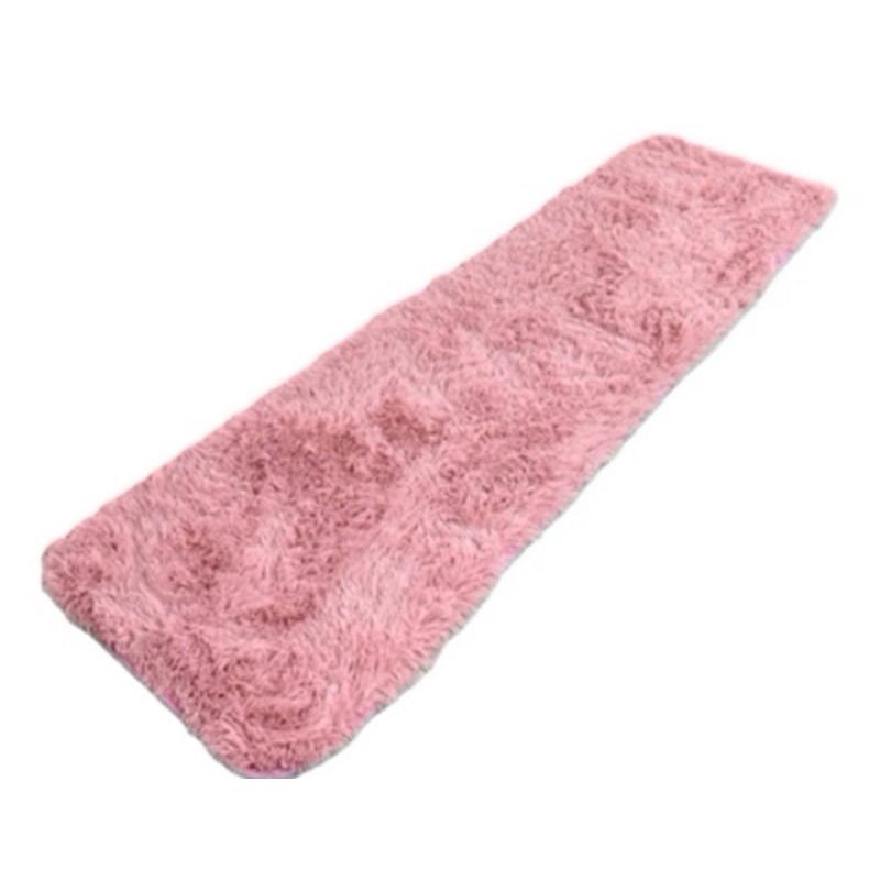 ANGELES DEL HOGAR - Alfombra Peluda Pasillera 200x55cm Rosado