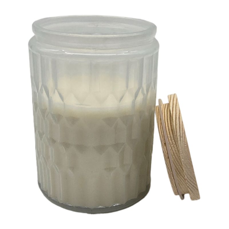 GENERICO - Vela Aromatica Elegante Fragancia Duradera Vaso Diseño Color - Blanco.