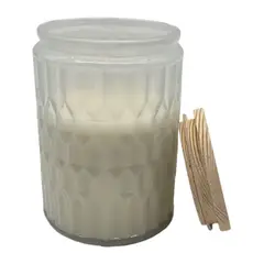 GENERICO - Vela Aromatica Elegante Fragancia Duradera Vaso Diseño Color - Blanco