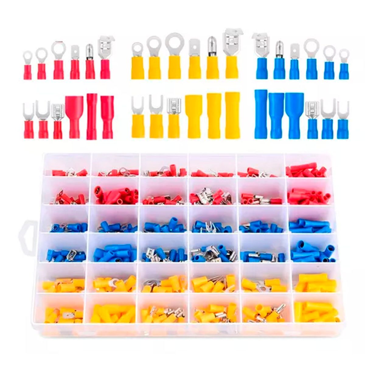 OFERTABKN - Kit Terminales Conector De Cable Eléctrico Aislado Con Caja
