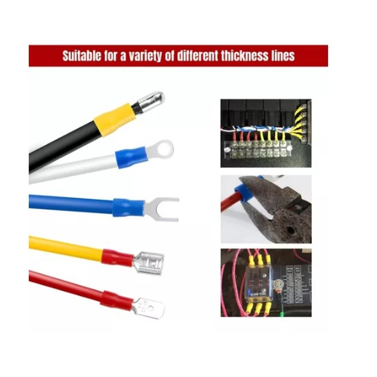 OFERTABKN - Kit Terminales Conector De Cable Eléctrico Aislado Con Caja