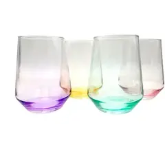 GLASSO - SET 4 VASOS COLOR