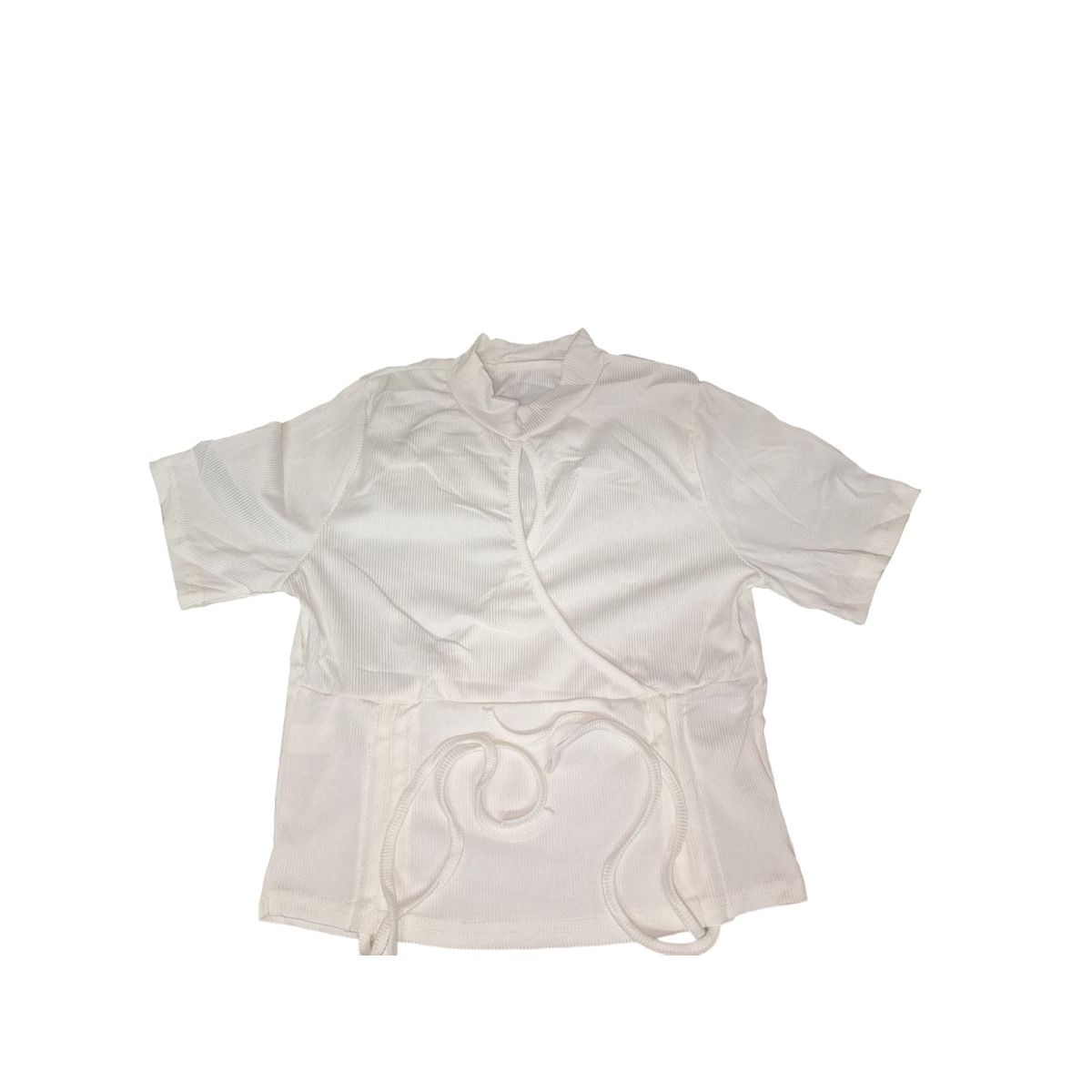 GARSIL - Crop Top Peto Para Mujer De Mangas Cortas Ajustable Con Escote