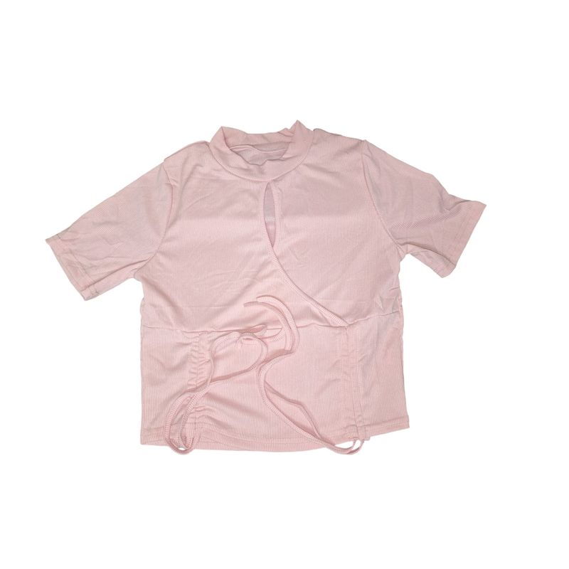 GARSIL - Crop Top Peto Para Mujer De Mangas Cortas Ajustable Con Escote