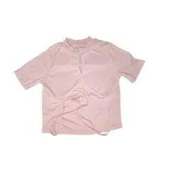 GARSIL - Crop Top Peto Para Mujer De Mangas Cortas Ajustable Con Escote