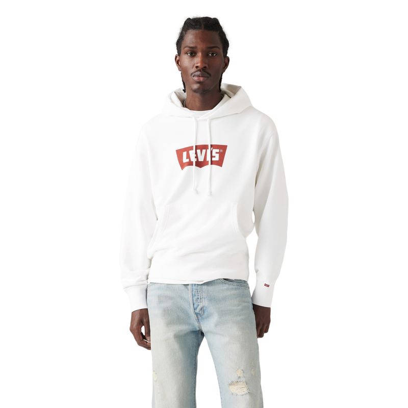LEVIS - Polerón Hombre Graphic Hoodie Blanco Levis