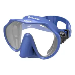 CABOSUB - Máscara Buceo y Snorkeling X-Vision Claridad Total - Azul