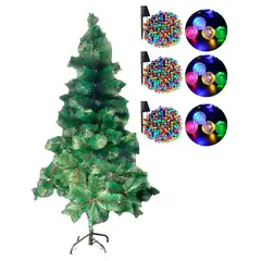GENERICO - Arbol De Navidad Con Base + 6 Luces Solares Modelos Variados
