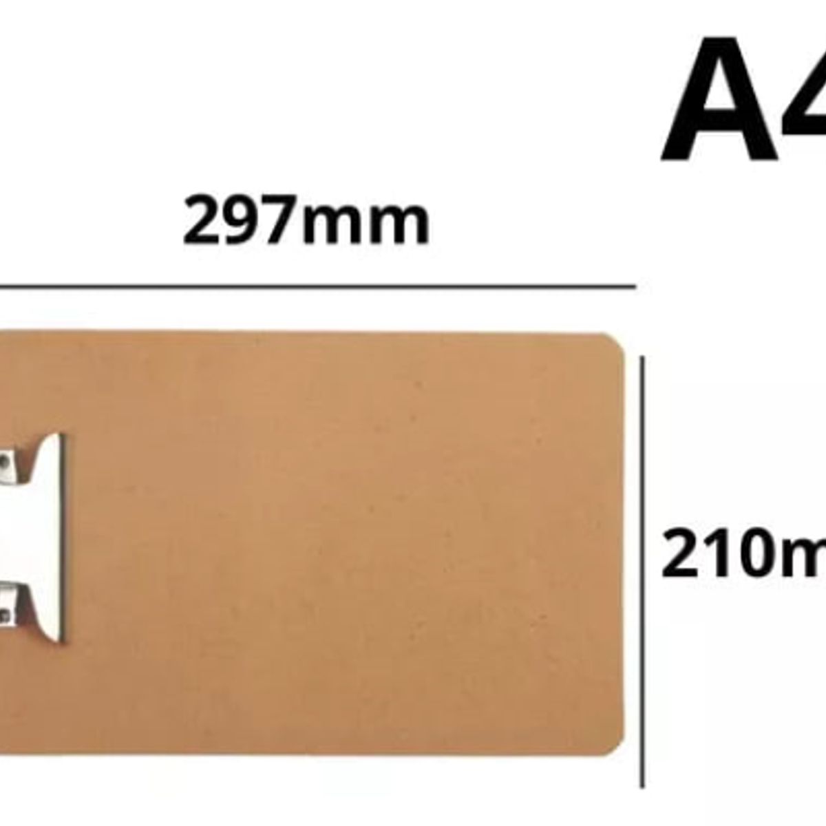 GENERICO - Tabla De Apoyo A4 De Madera Con Gancho Apretapapel