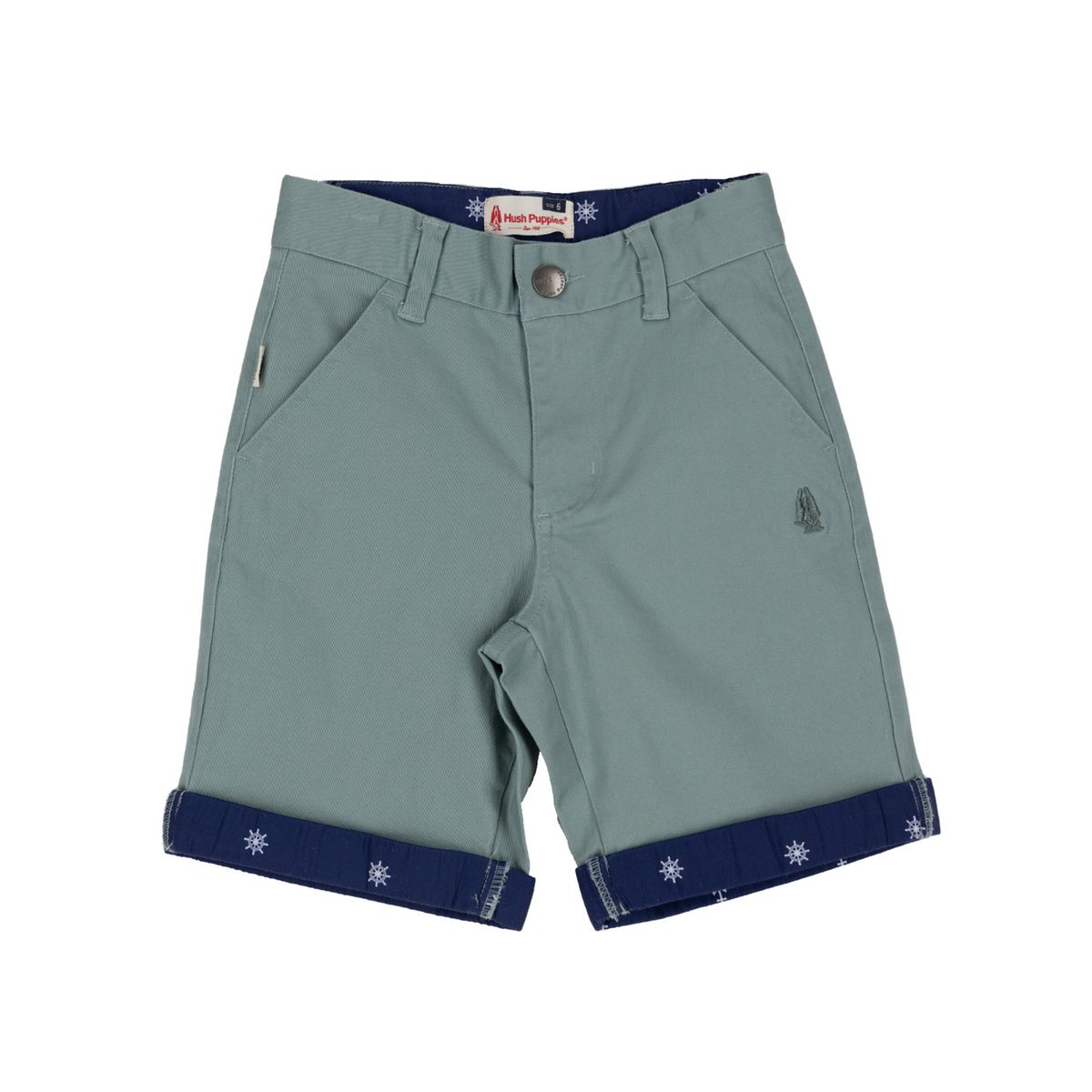 HUSH PUPPIES - Short Niño Cameron Verde HUSH PUPPIES