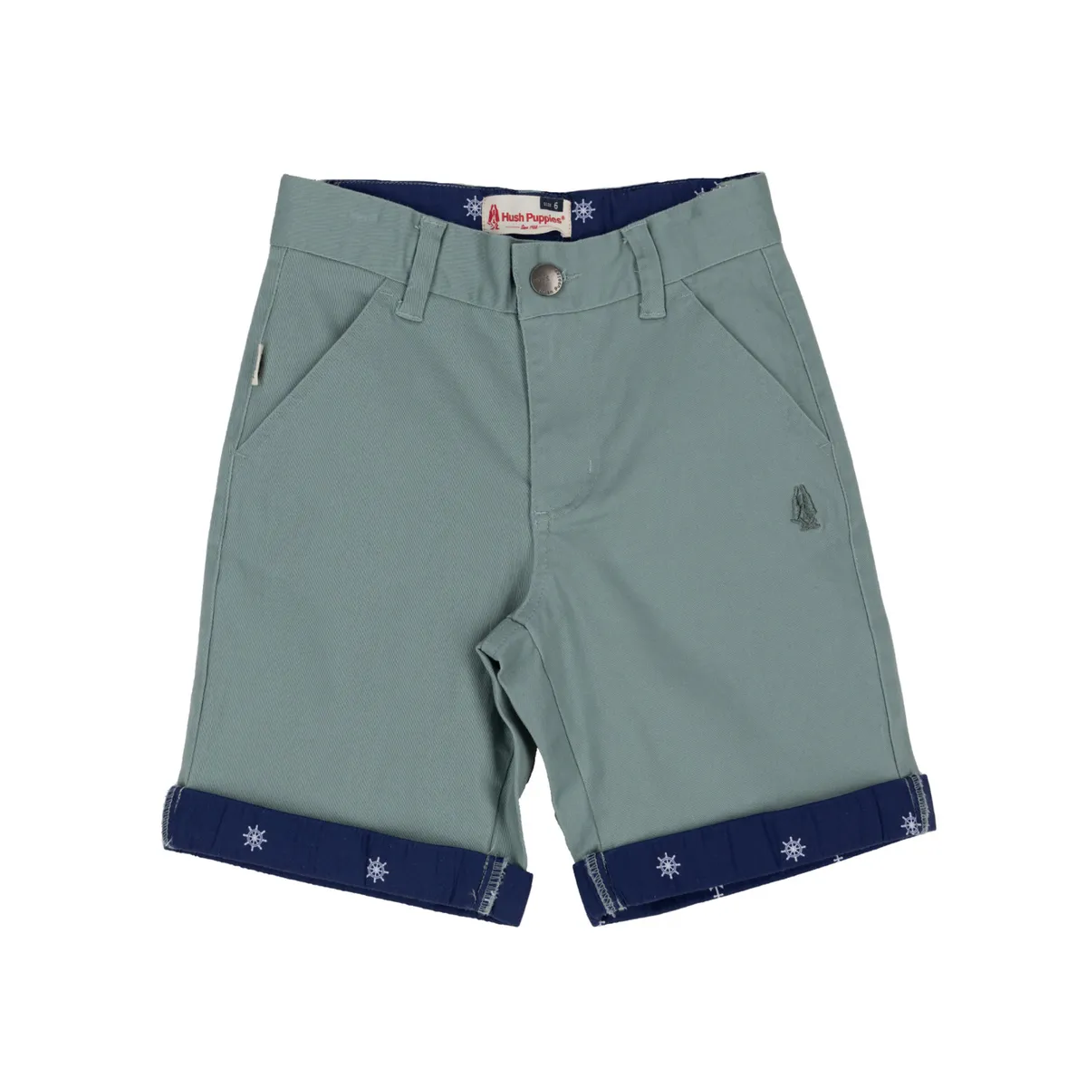 HUSH PUPPIES - Short Niño Cameron Verde HUSH PUPPIES