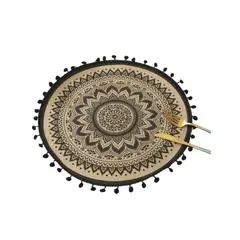 GENERICO - Set 06 Manteles Individuales De Mesa Bohemio Redondo