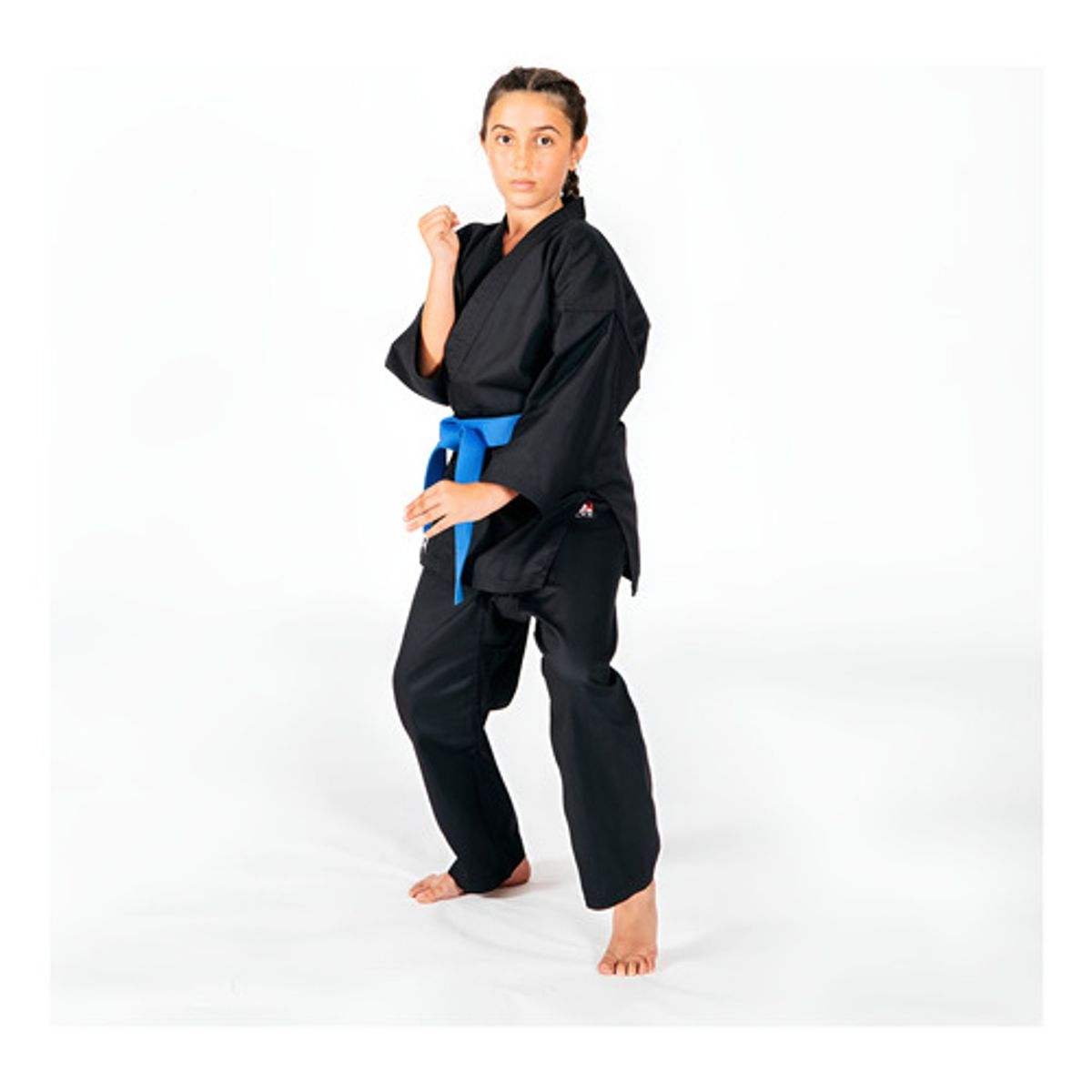 FUJIMAE - Kimono Negro Gi Karate Fujmae  145 cm a  155 cm
