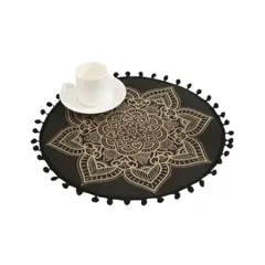 GENERICO - Set 06 Manteles Individuales De Mesa Bohemio Redondo