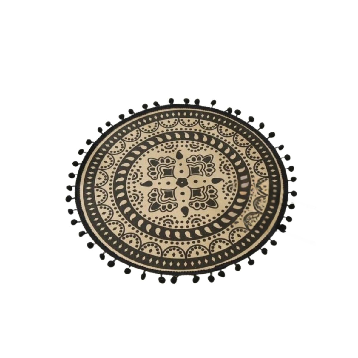 GENERICO - Set 06 Manteles Individuales De Mesa Bohemio Redondo