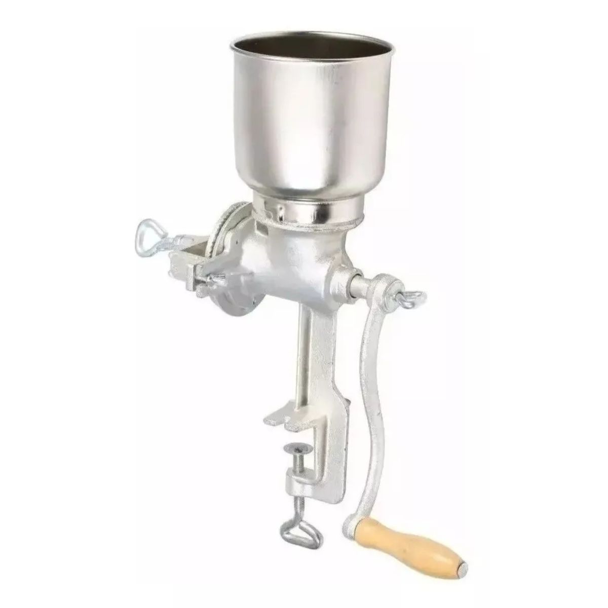 GENERICO - Molino Moledor Manual Metálico Choclo Maiz Cafe Cereal Arroz