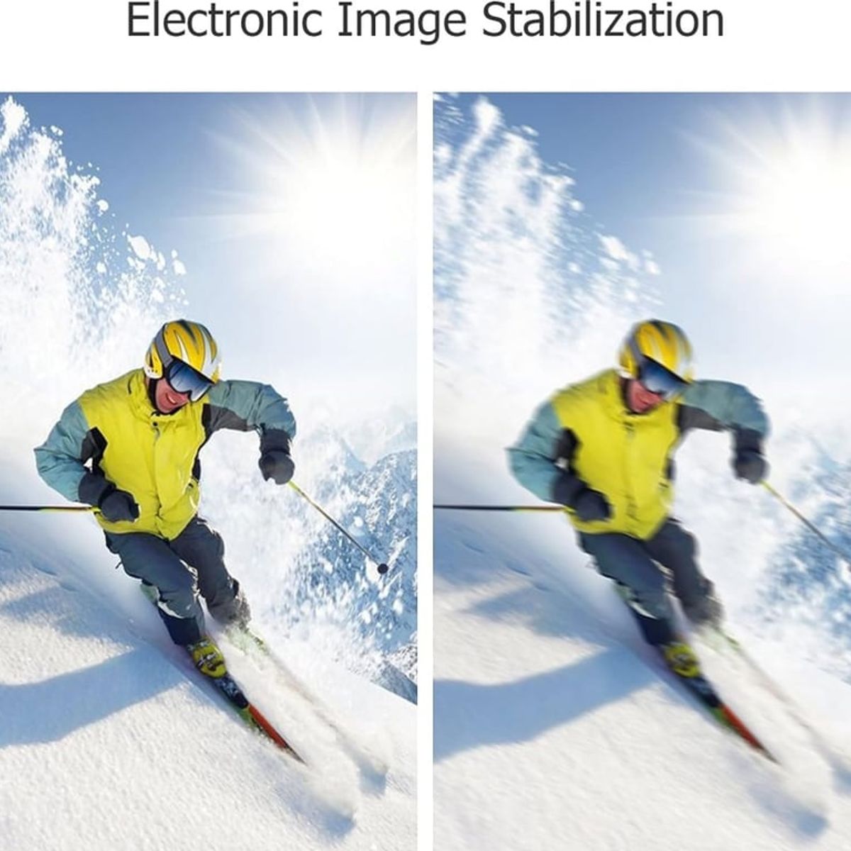 U BUY - Cámara de acción impermeable Cámara táctil de pantalla dual