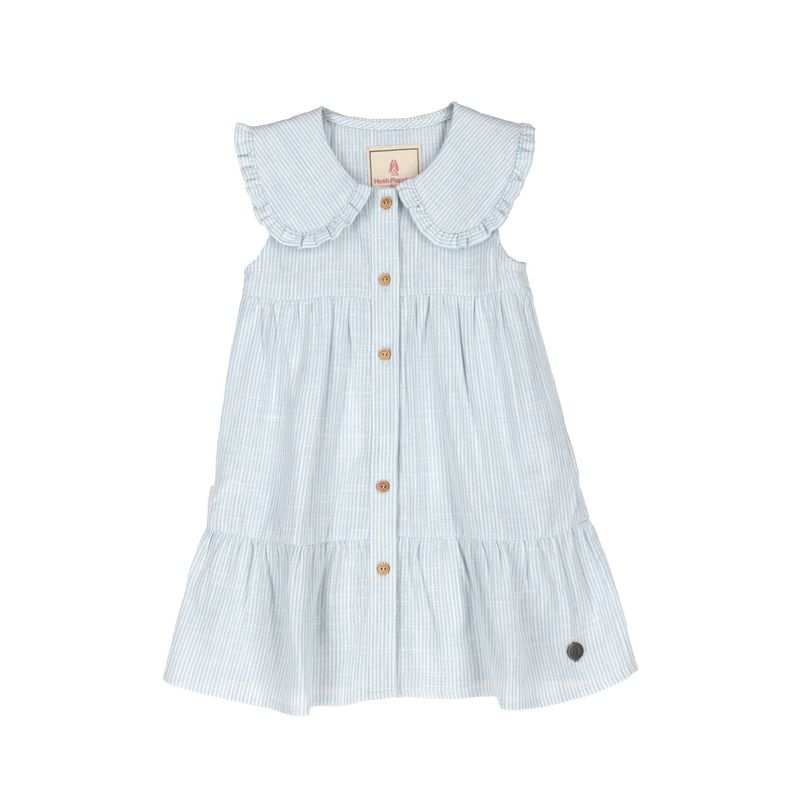 HUSH PUPPIES - Vestido Niña Barbara Azul HUSH PUPPIES
