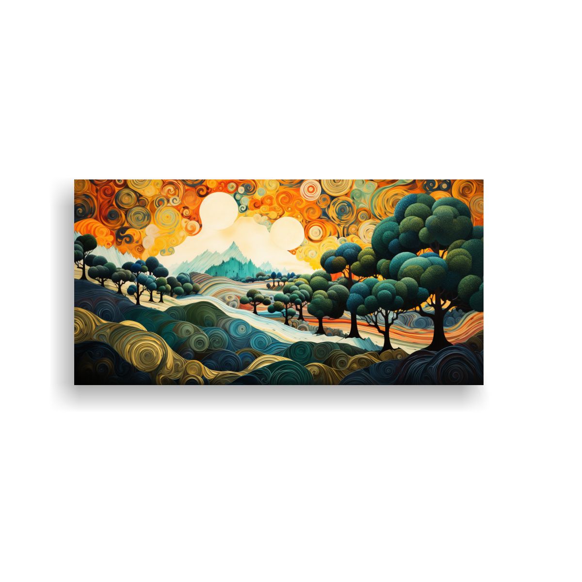 GENERICO - Cuadros Decorativos Abstractos En Armonía De Colo 160x80cm