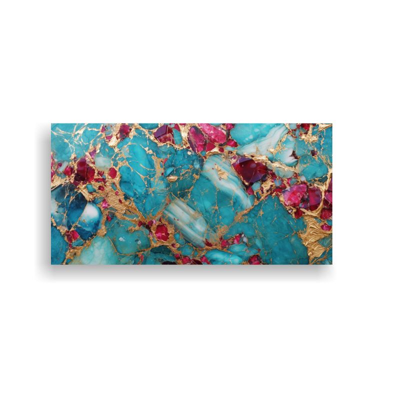 GENERICO - Pinturas Decorativas Horizontales De Mármol Turqu 160x80cm