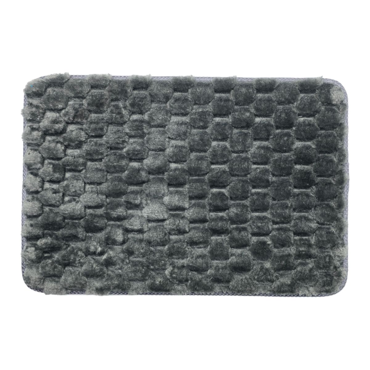 GENERICO - Alfombra De Baño Piso Extra Suave y Absorbente Con Diseño - Gris
