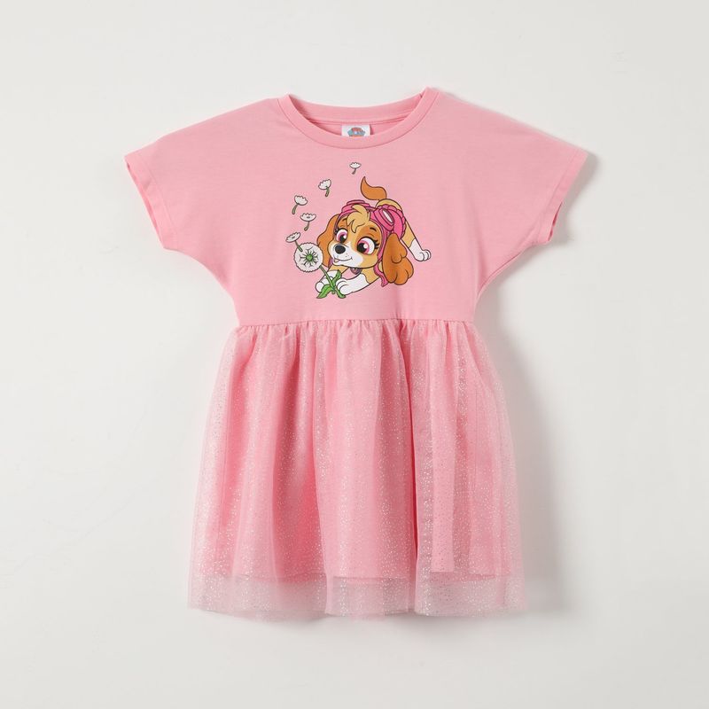 PAW PATROL - Vestido Niña Skye Rosado Paw Patrol.-