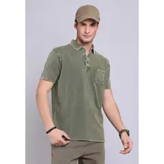 SOVIET - Polera Pique Stone Wash